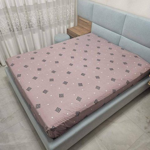 Простирадло на резинці BonaVita 160х200 бавовна Абстракція (SE34-0401 brown ) SE34-0401 brown фото