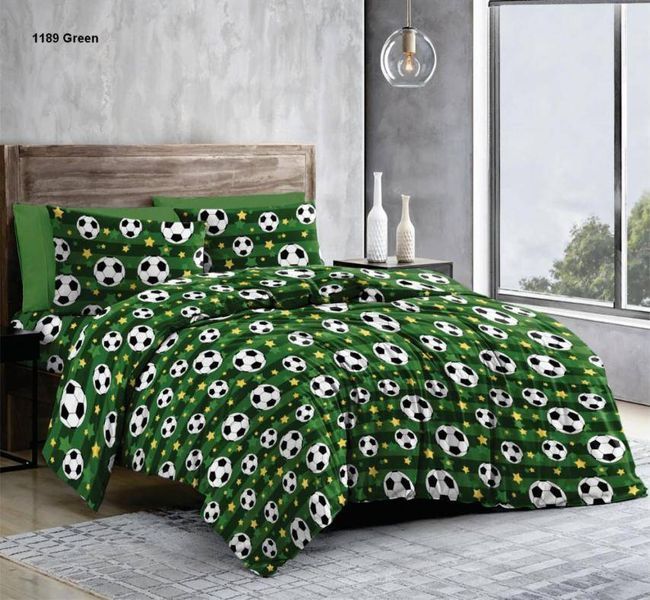 Наволочка BonaVita бавовна 70х70 Футбол (PE35-0544 green) PE35-0544 green фото