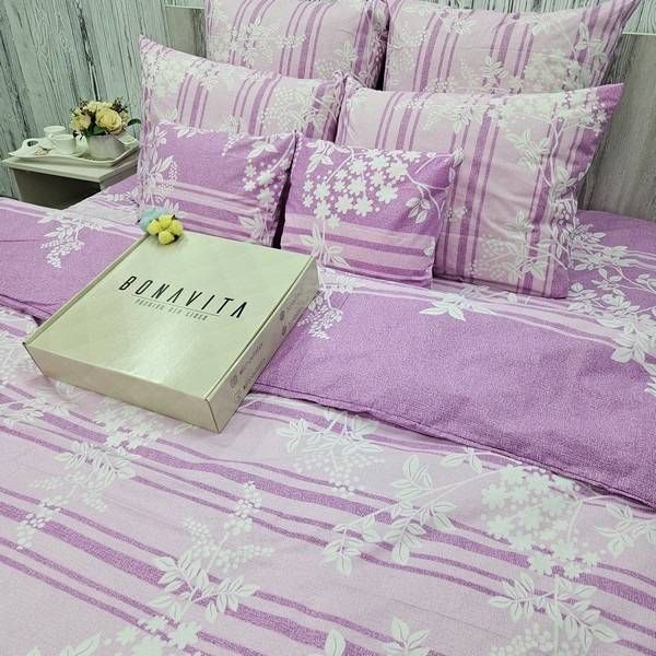 Постільна білизна BonaVita євро бавовна Квіти (351-0022 lavander) 351-0022 lavander фото Постільна білизна BonaVita євро бавовна Квіти (351-0022 lavander) 351-0022 lavander фото