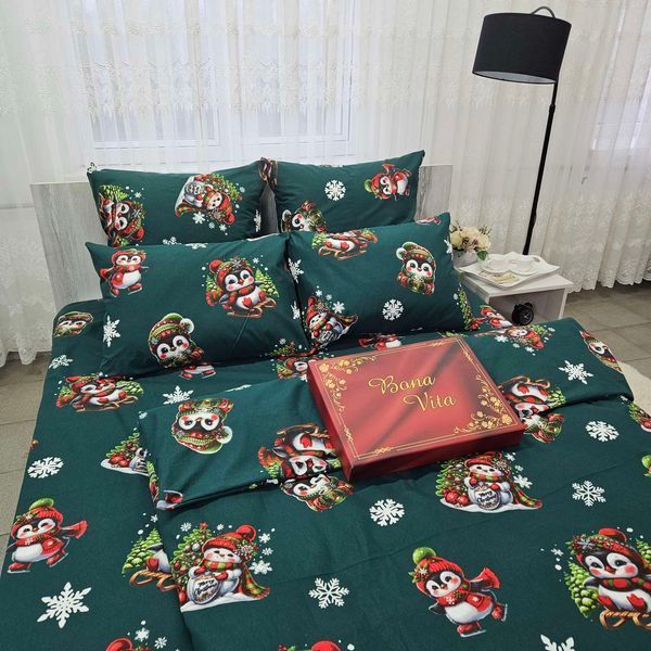 Постільна білизна BonaVita фланель півтораспальна Ведмедик (F3-4692 green) F3-4692 green фото