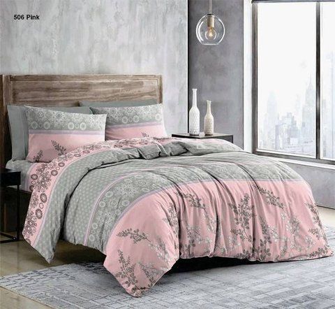 Простирадло BonaVita бавовна 240х220 Мілена (ST34-0399 pink) ST34-0399 pink фото