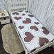 Простирадло BonaVita бавовна 150х220 Сердечка (ST32-0477 brown) ST32-0477 brown фото 1