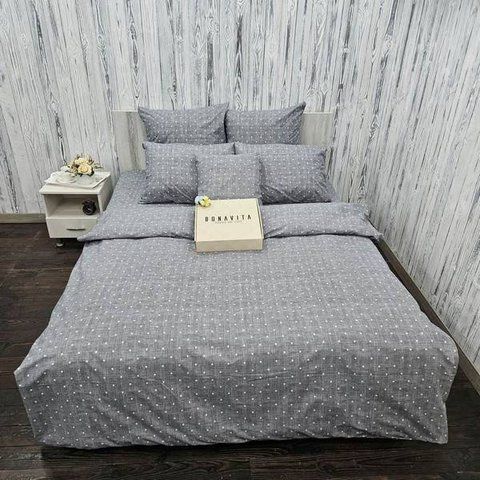 Простирадло BonaVita бавовна 240х220 Горох (ST34-0446 grey) ST34-0446 grey фото
