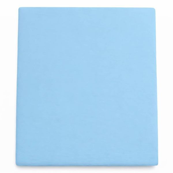 Простирадло на резинці BonaVita 180х200 бавовна Блакитний однотонний (SE35-0484 blue ) SE35-0484 blue фото