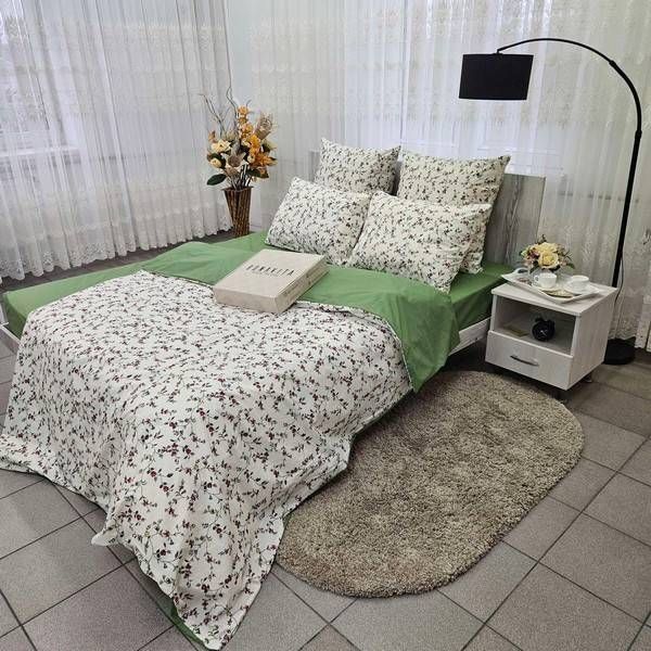 Постільна білизна BonaVita бавовна півтораспальна Квіти (331-0181) 331-0181 фото