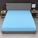 Простирадло на резинці BonaVita 180х200 бавовна Блакитний однотонний (SE35-0484 blue ) SE35-0484 blue фото 1