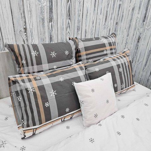 Наволочка BonaVita бавовна 50х70 Зимовa казка(PE34-0629 grey) PE34-0629 grey фото