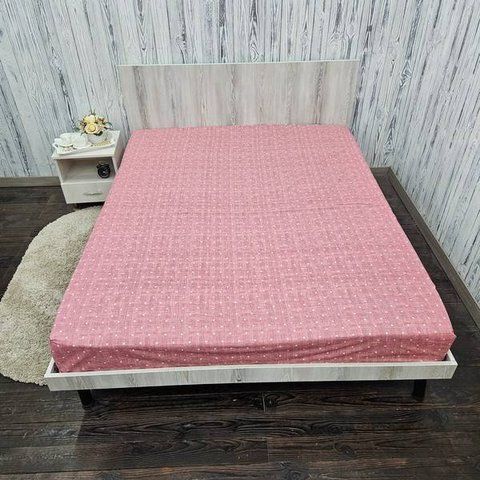 Простирадло BonaVita бавовна 240х220 Горох (ST34-0446 pink) ST34-0446 pink фото