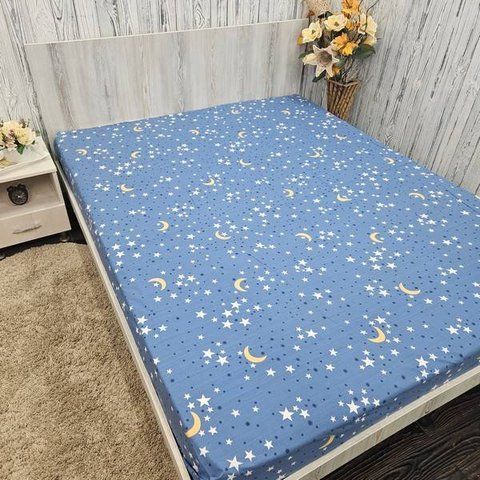 Простирадло BonaVita бавовна 150х220 Зірки (ST32-0138 blue) ST32-0138 blue фото
