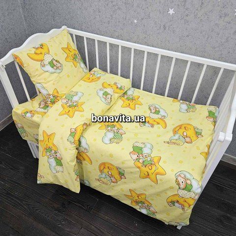 Набір наволочок BonaVita 2 шт. 60х60 бавовна Ведмедик (PE360-0562 yellow) PE360-0562 yellow фото