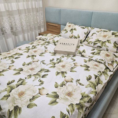 Постільна білизна BonaVita двоспальна бавовна Квіти (341-0079) 341-0079 фото