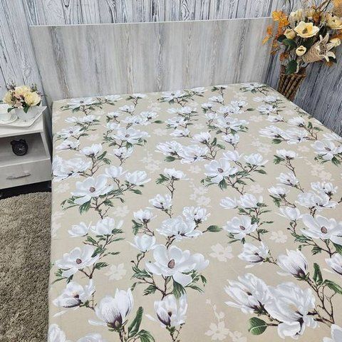 Простирадло BonaVita бавовна 200x220 Магнолія ( ST33-0848 beige) ST33-0848 beige фото