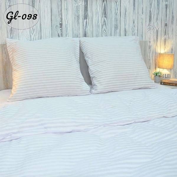 Постільна білизна BonaVita євро бавовна Смужка біла (0098 white) 351-0098 white фото