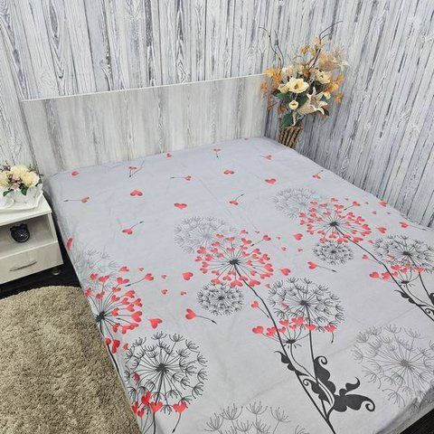 Простирадло BonaVita бавовна 200x220 Кульбаби (ST33-0822 grey) ST33-0822 grey фото
