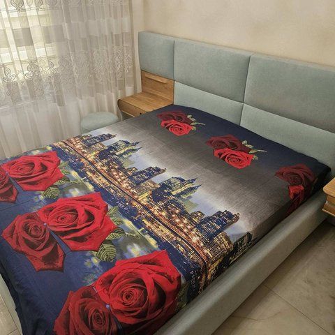 Простирадло BonaVita бавовна 240х220 Троянда (BV-ST34-3) BV-ST34-3 фото