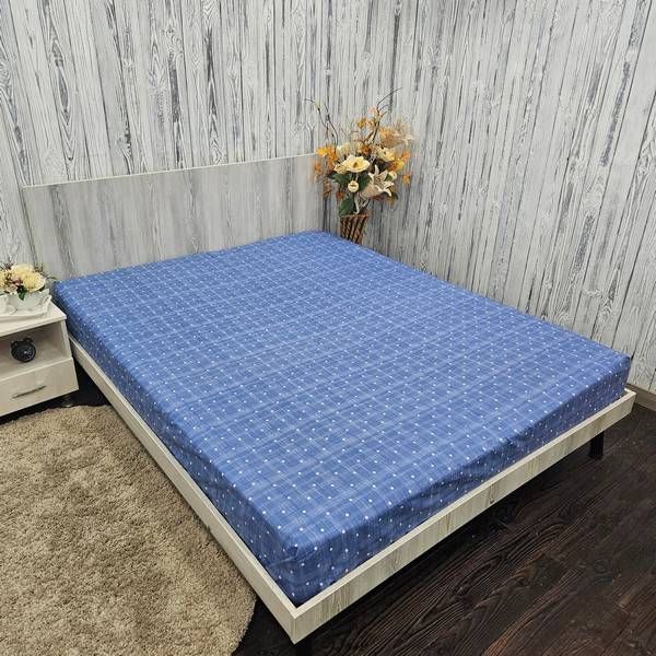 Простирадло на резинці BonaVita 90х200 бавовна Горох (SE31-0446 blue ) SE31-0446 blue фото