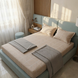 Простирадло на резинці BonaVita 180х200 бавовна Абстракція (SE35-0722 cream) SE35-0722 cream фото 2