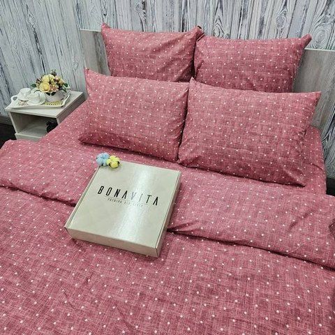 Набір наволочок BonaVita 50х50 бавовна Горох (PE320-446 pink) PE320-446 pink фото