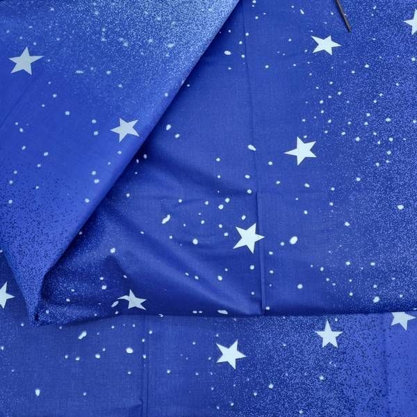 Постільна білизна BonaVita євро бавовна Зоряна ніч (0231 blue) 351-0231 blue фото