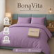 Постільна білизна BonaVita сімейна Ранфорс Смужка фіолетова (361-0098 Lt violet) 361-0098 Lt violet фото 1