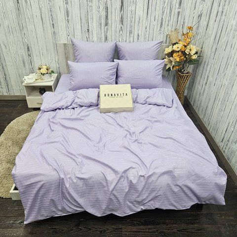 Постільна білизна BonaVita сімейна мікросатин смужка Лілова (761-0098 lilac) 761-0098 lilac фото