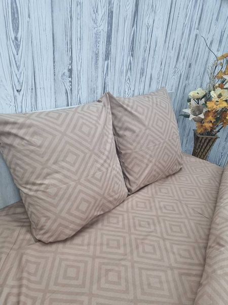 Постільна білизна BonaVita євро бавовна Ромб бежевий (0260 beige) 351-0260 beige фото Постільна білизна BonaVita євро бавовна Ромб бежевий (0260 beige) 351-0260 beige фото