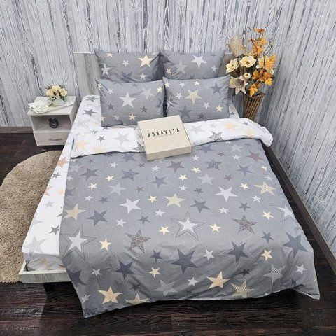 Постільна білизна BonaVita двоспальна бавовна Зірки (341-0764 ab) 341-0764 a+b фото
