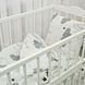 Постільна білизна BonaVita в ліжечко з простирадлом на гумці Хмаринки (3175-5417 white) 3175-5417 white фото 3
