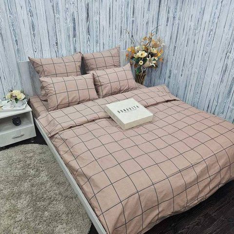Простирадло BonaVita бавовна 240х220 Клітинка (ST34-0849) ST34-0849 фото