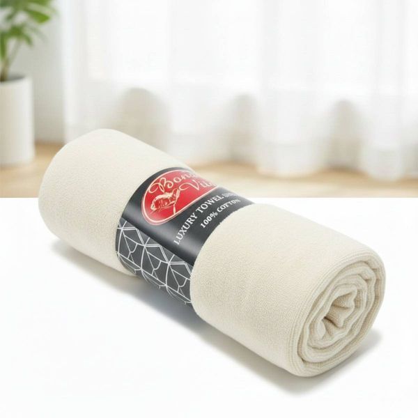 Простирадло на резинці BonaVita 180х200 махрове Молочне (T-125 cream ) T-125 cream фото