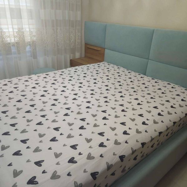 Простирадло на резинці BonaVita 180х200 Сердечка (SE35-0125 white) SE35-0125 white фото