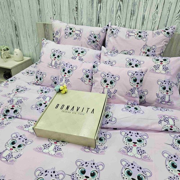 Дитяча постільна білизна BonaVita Тигрики півтораспальний бязь голд люкс 324-558 lavander фото