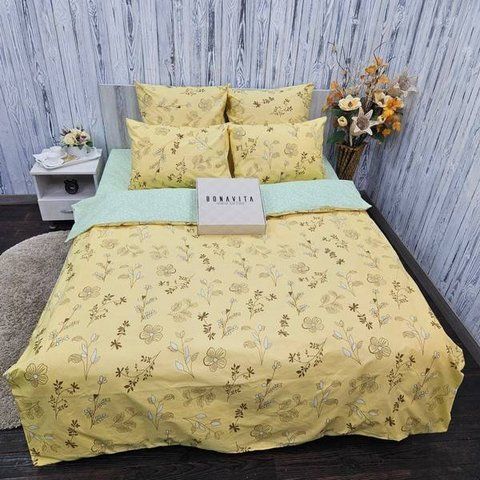 Постільна білизна BonaVita двоспальна бавовна Квіти (341-0817 ab) 341-0817 a+b фото