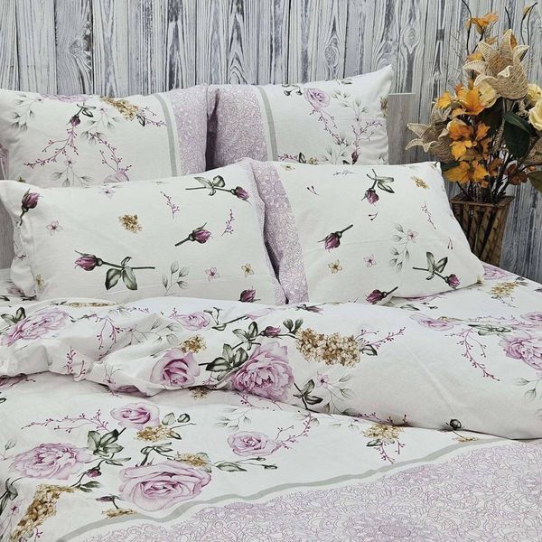 Постільна білизна BonaVita двоспальна фланель Квіти (F4-4072) F4-4072 фото