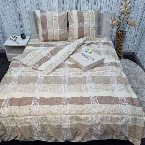 Постільна білизна BonaVita двоспальна з простирадлом на резинці 160х200 бавовна Музика (3419-0086) 3419-0086 фото