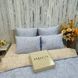 Постільна білизна BonaVita євро бавовна Квіти (0767 bluebeige) 351-0767 blue+beige фото 3
