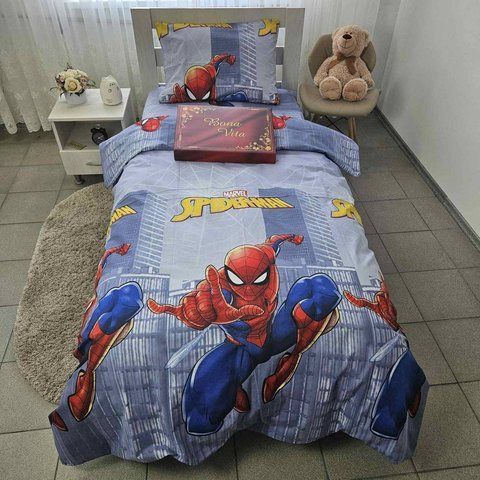 Дитяча постільна білизна півтораспальна BonaVita бавовна Spiderman (324-0905) 324-0905 фото