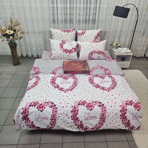 Простирадло BonaVita бавовна 200x220 Сердечка (ST33-0001) ST33-0001 фото