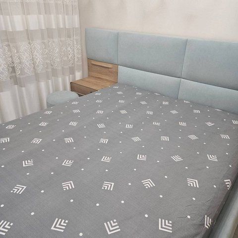 Постільна білизна BonaVita бавовна півтораспальна Абстракція (331-0401 grey) 331-0401 grey фото