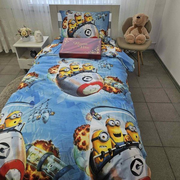 Дитяча постільна білизна півтораспальна BonaVita бавовна Міньйони (324-0903) 324-0903 фото