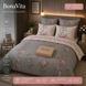 Постільна білизна BonaVita євро Ранфорс Троянди (351-0792 cream+grey) 351-0792 cream+grey фото 1