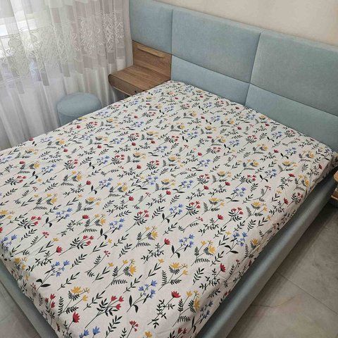 Простирадло BonaVita бавовна 240х220 Квіти (ST34-0041 a) ST34-0041 a фото