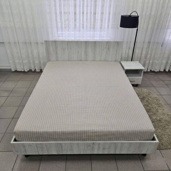 Простирадло BonaVita бавовна 200x220 Бежева смужка (ST33-0051 beige) ST33-0051 beige фото