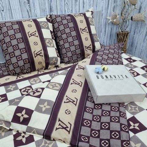 Постільна білизна BonaVita євро бавовна Луї Віттон (351-0233) 351-0233 фото