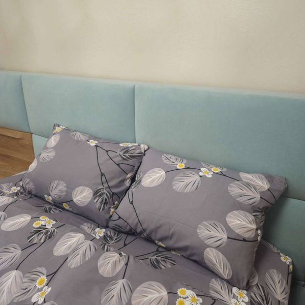 Постільна білизна BonaVita бавовна півтораспальна Листочки сірі (331-0059 grey) 331-0059 grey фото