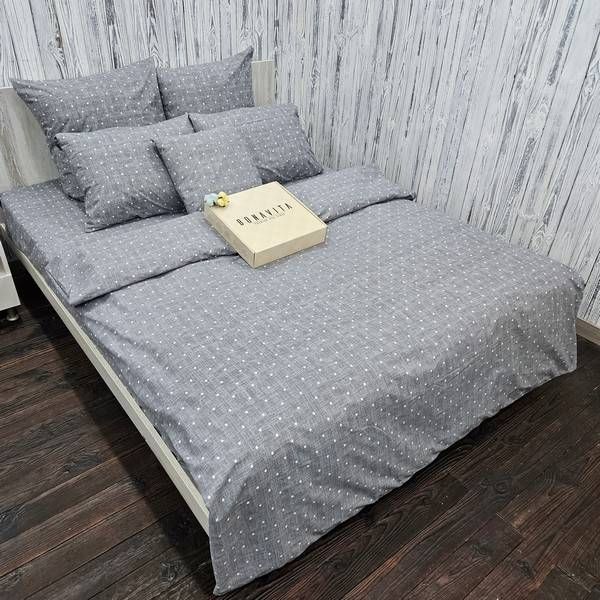 Постільна білизна BonaVita сімейна бавовна Горох (361-0446 grey) 361-0446 grey фото