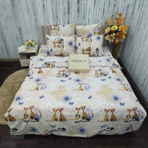 Постільна білизна BonaVita євро бавовна Коти (351-0770) 351-0770 фото