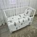 Дитячий постільний набір в ліжечко BonaVita бавовна Хмаринки (316-5417 white) 316-5417 white фото 1