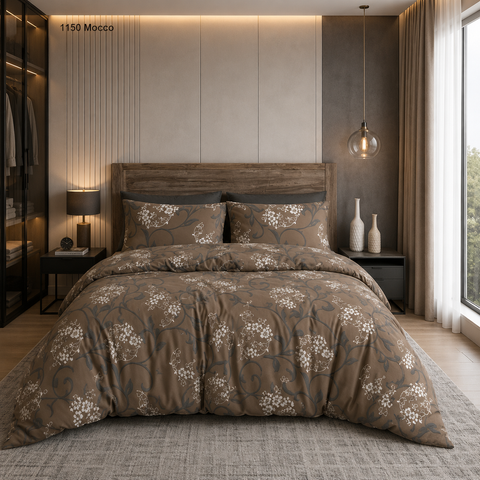 Постільна білизна BonaVita двоспальна Ранфорс Завиток (341-0825 brown ) 341-0825 brown фото