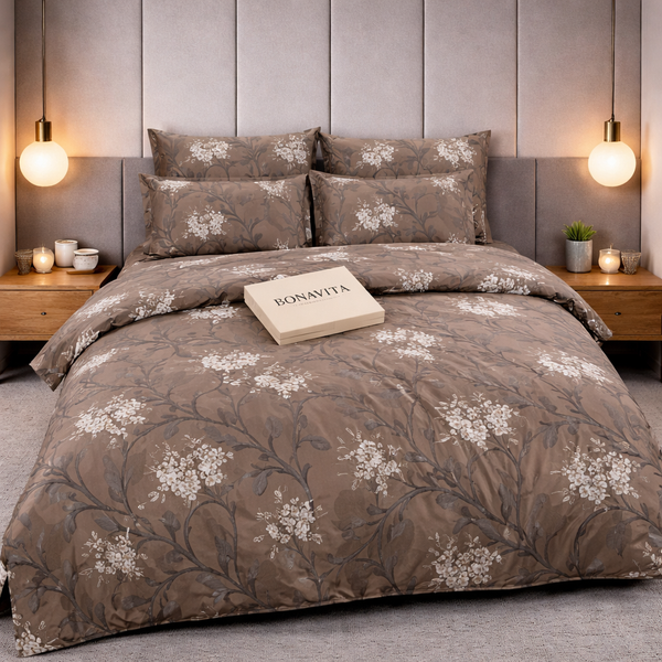 Постільна білизна BonaVita двоспальна Ранфорс Завиток (341-0825 brown ) 341-0825 brown фото